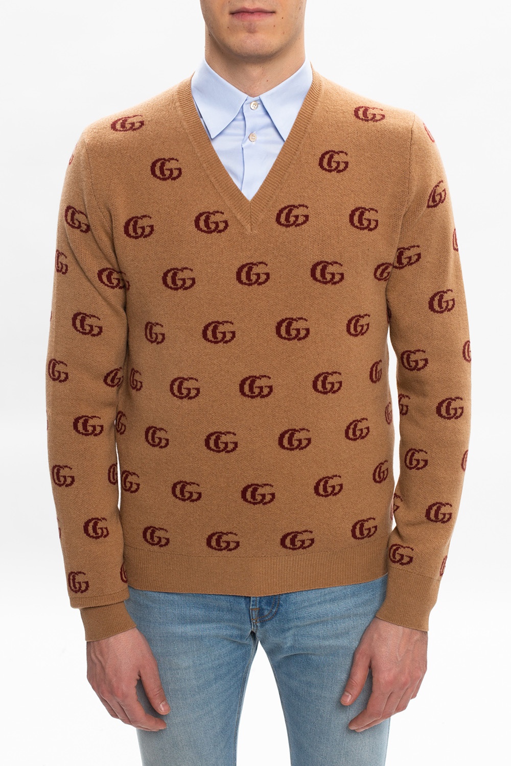 【関税＆送料込み】Gucci Sweater New Gucci GG Supreme Maxi Logo Zipper Sweater Size L | eBay